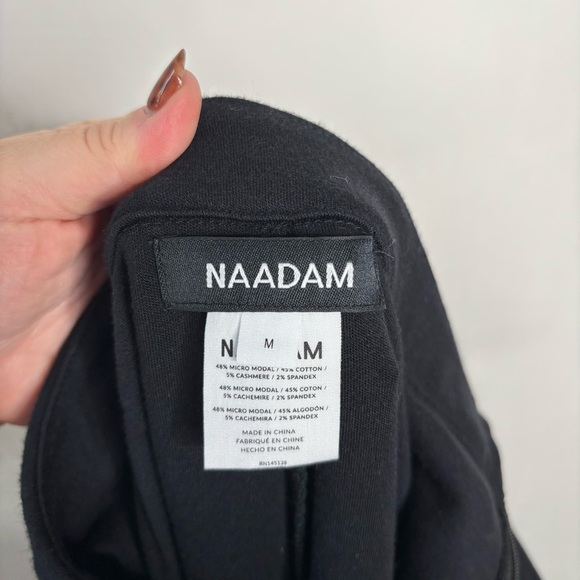 NAADAM Modal Cashmere Slim Pant Black size Medium - Picture 13 of 16